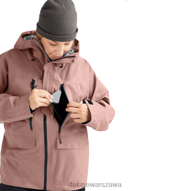 Dakine dla obu płci Kurtka nadawcza ze stretchem 3l B0XJ2349 różowa miska na śmieci odzież