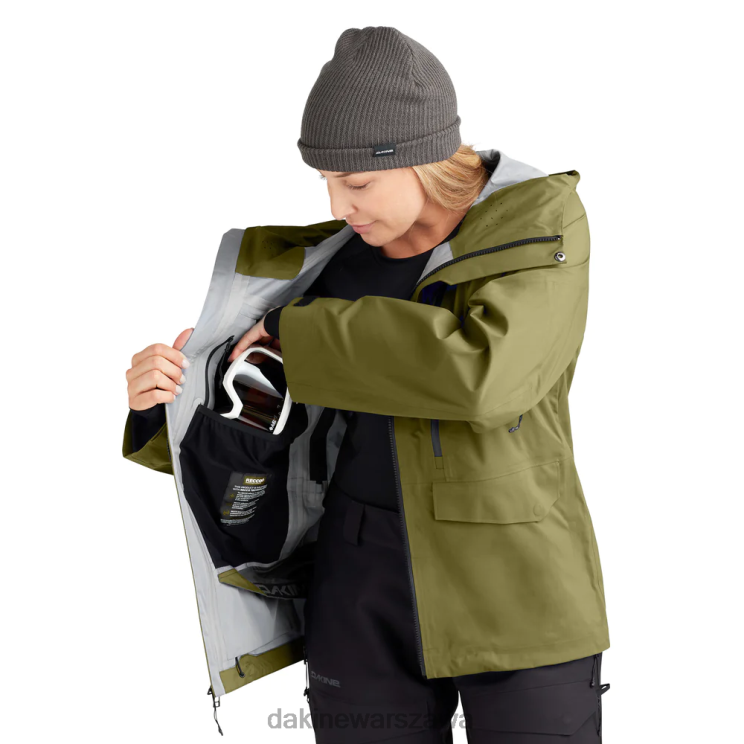 Dakine dla obu płci Kurtka nadawcza ze stretchem 3l B0XJ2350 ziemista zieleń odzież