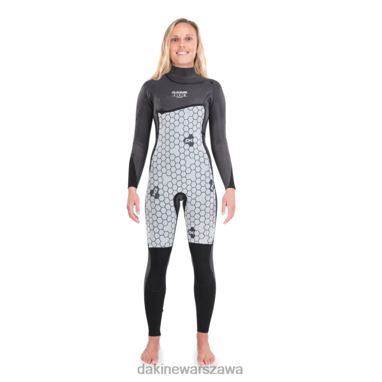 Dakine kobiety Pełny kombinezon z zamkiem błyskawicznym Mission Chest 4/3 mm B0XJ2741 czarny odzież