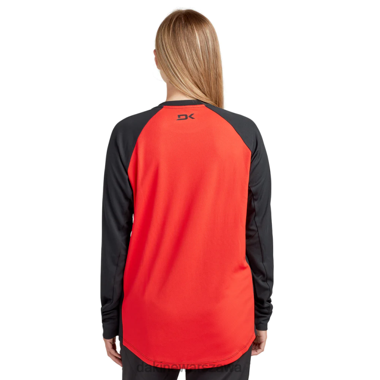 Dakine kobiety Koszulka rowerowa z długim rękawem Thrillium B0XJ2266 rozrywająca czerwień odzież