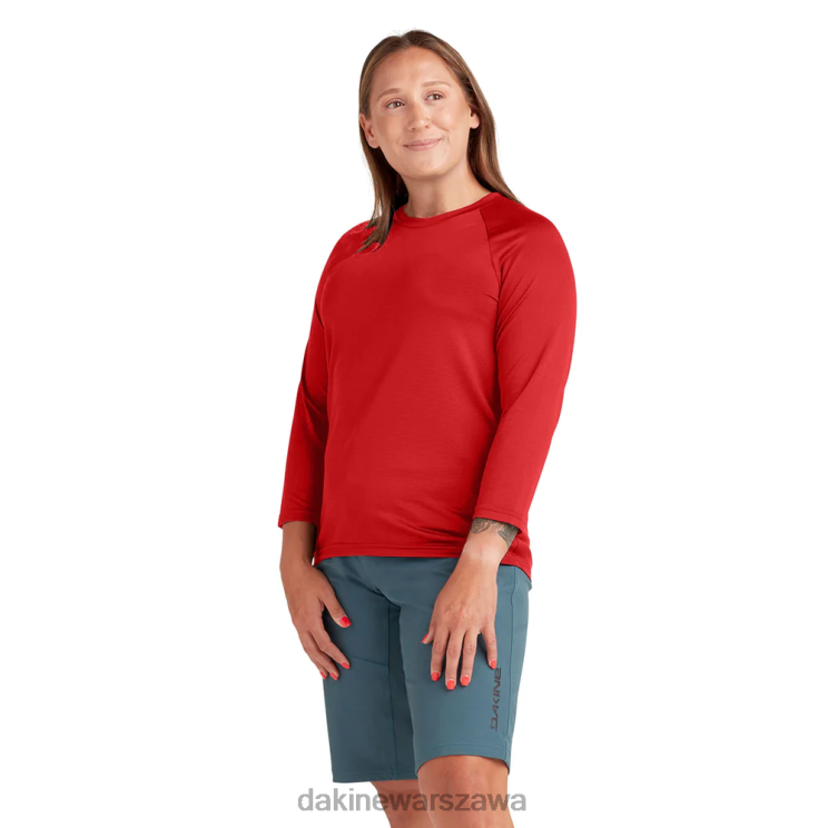 Dakine kobiety Koszulka synchronizowana 3/4 B0XJ2309 rozrywająca czerwień odzież