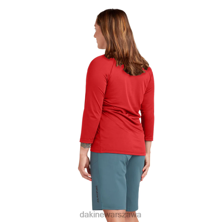 Dakine kobiety Koszulka synchronizowana 3/4 B0XJ2309 rozrywająca czerwień odzież