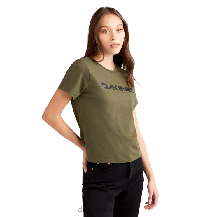 Dakine kobiety koszulka z krótkim rękawem da Rail B0XJ2299 Oliwa odzież