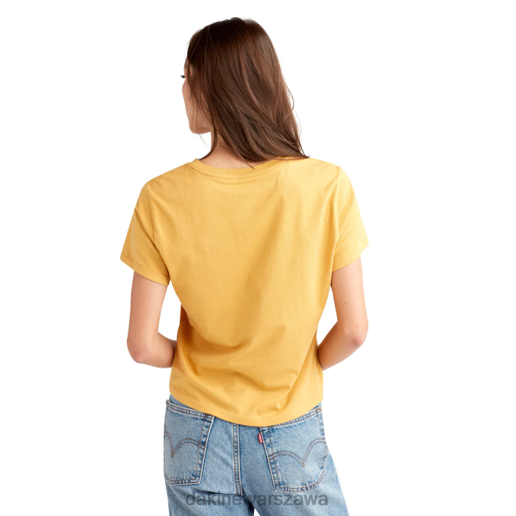 Dakine kobiety koszulka z krótkim rękawem da Rail B0XJ2301 złoto przesilenia odzież