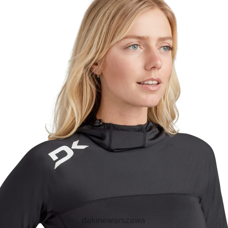 Dakine kobiety Dopasowana bluza z kapturem rashguard HD B0XJ2772 czarny odzież