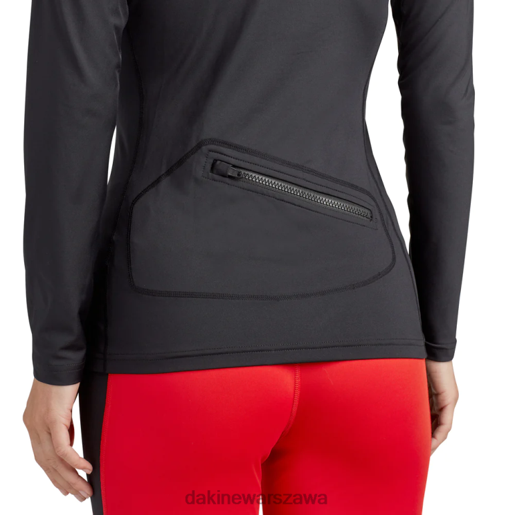 Dakine kobiety Dopasowana bluza z kapturem rashguard HD B0XJ2772 czarny odzież