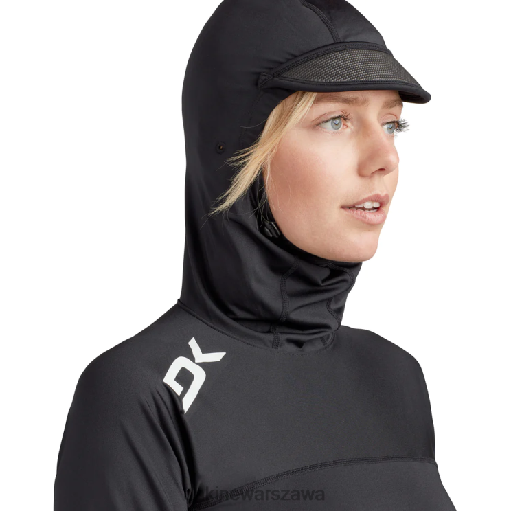 Dakine kobiety Dopasowana bluza z kapturem rashguard HD B0XJ2772 czarny odzież