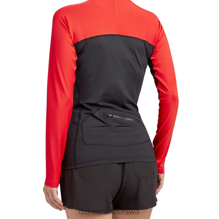 Dakine kobiety Dopasowana bluza z kapturem rashguard HD B0XJ2773 rozrywająca czerwień odzież