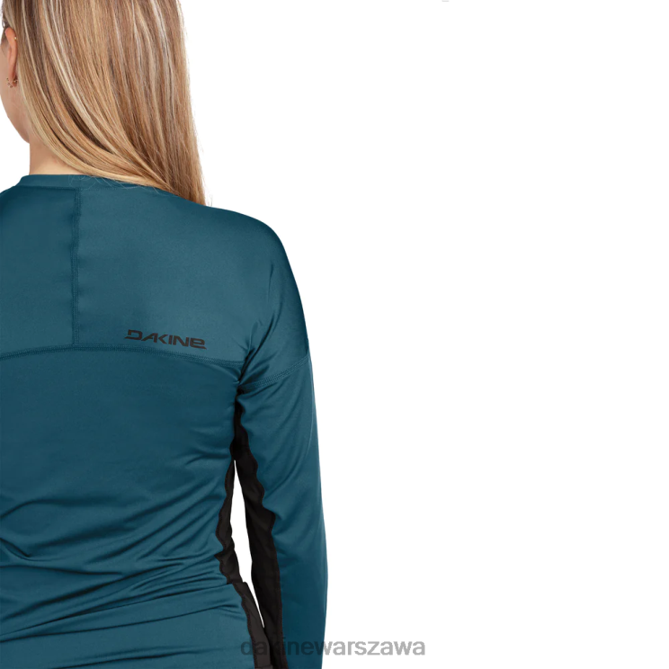 Dakine kobiety HD dobrze dopasowana załoga rashguard z długim rękawem B0XJ2346 galaktyczny błękit odzież