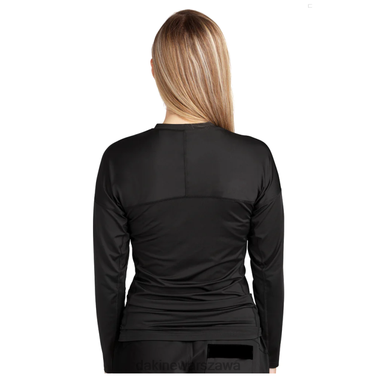 Dakine kobiety HD dobrze dopasowana załoga rashguard z długim rękawem B0XJ2348 czarny - 22 odzież
