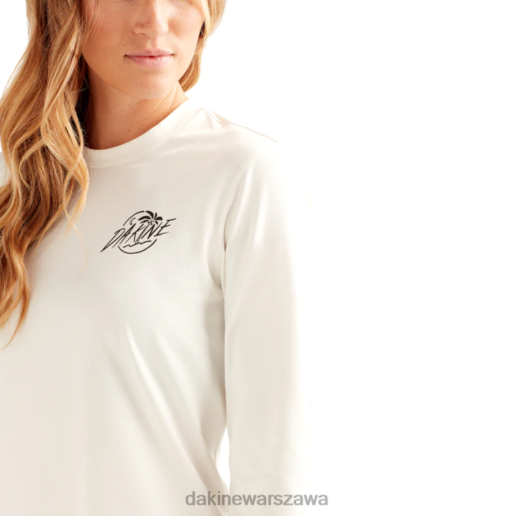 Dakine kobiety Załoga Rashguard o luźnym kroju i długim rękawie Mission B0XJ2334 surfuj na biało odzież