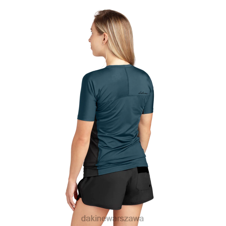 Dakine kobiety dobrze dopasowana załoga rashguard z krótkim rękawem B0XJ2336 galaktyczny błękit odzież