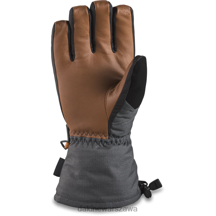 Dakine mężczyźni skórzana rękawica harcerska B0XJ2556 węgiel akcesorium