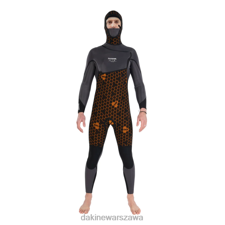 Dakine mężczyźni Kombinezon cyklonowy z kapturem i zamkiem błyskawicznym 5/4 mm B0XJ2125 czarny odzież