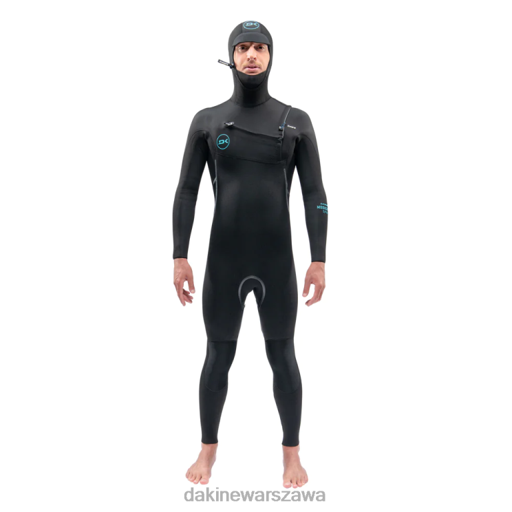 Dakine mężczyźni Kombinezon z kapturem i zamkiem błyskawicznym Mission Chest 6/5/4mm B0XJ292 czarny odzież