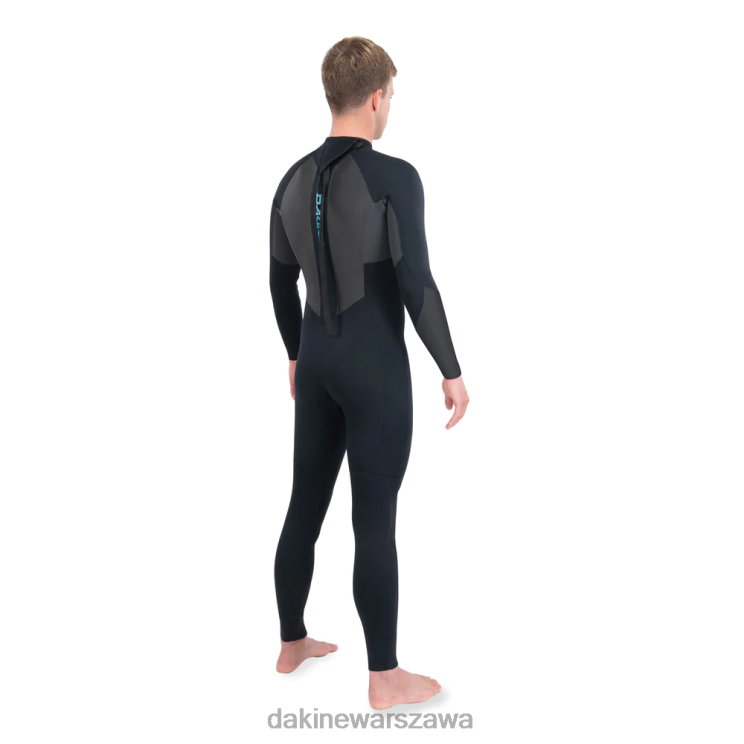 Dakine mężczyźni Pełny kombinezon quantum back zip 3/2mm gbs B0XJ2126 czarny szary odzież