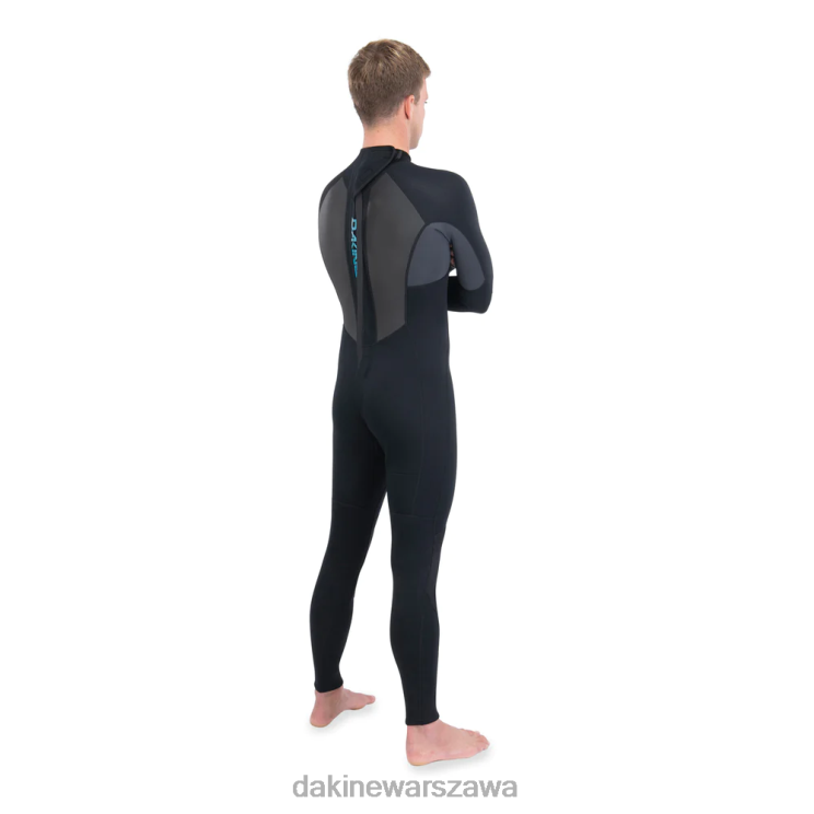 Dakine mężczyźni Pełny kombinezon quantum z zamkiem błyskawicznym 3/2 mm f/l B0XJ2111 czarny szary odzież