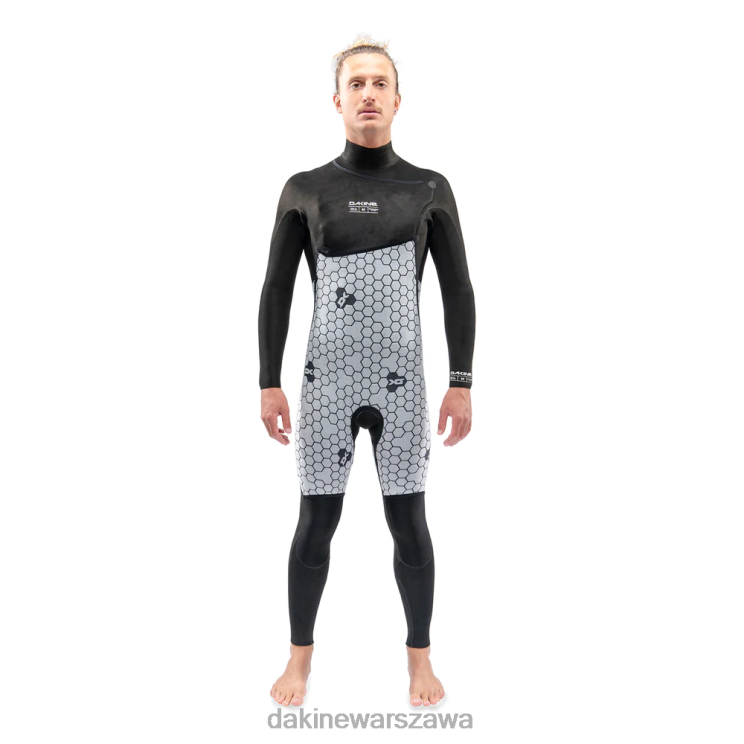 Dakine mężczyźni Pełny kombinezon z zamkiem błyskawicznym Mission Chest 3/2 mm B0XJ2104 czarny odzież