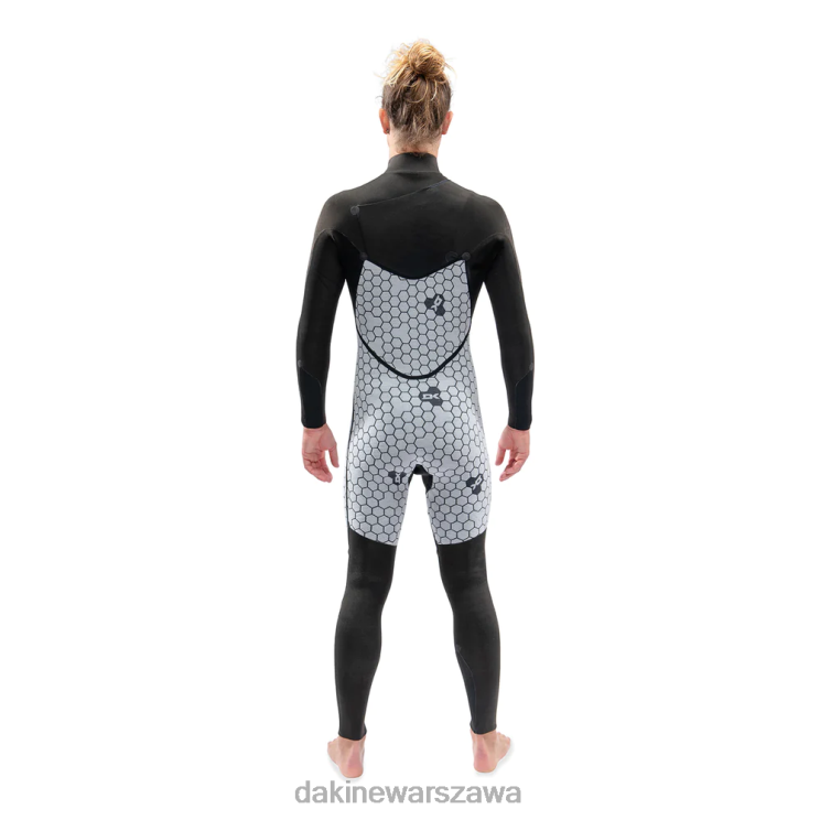 Dakine mężczyźni Pełny kombinezon z zamkiem błyskawicznym Mission Chest 3/2 mm B0XJ2104 czarny odzież