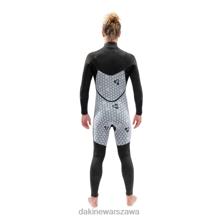 Dakine mężczyźni Pełny kombinezon z zamkiem błyskawicznym Mission Chest 4/3 mm B0XJ2113 czarny odzież