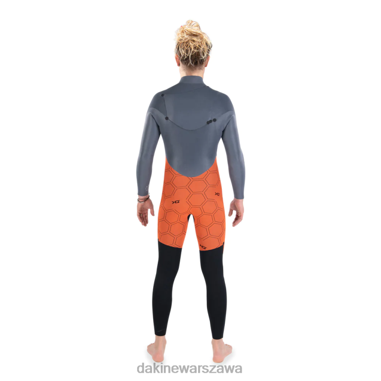 Dakine mężczyźni Pełny kombinezon z zamkiem błyskawicznym Quantum 3/2 mm B0XJ2106 czarny szary odzież