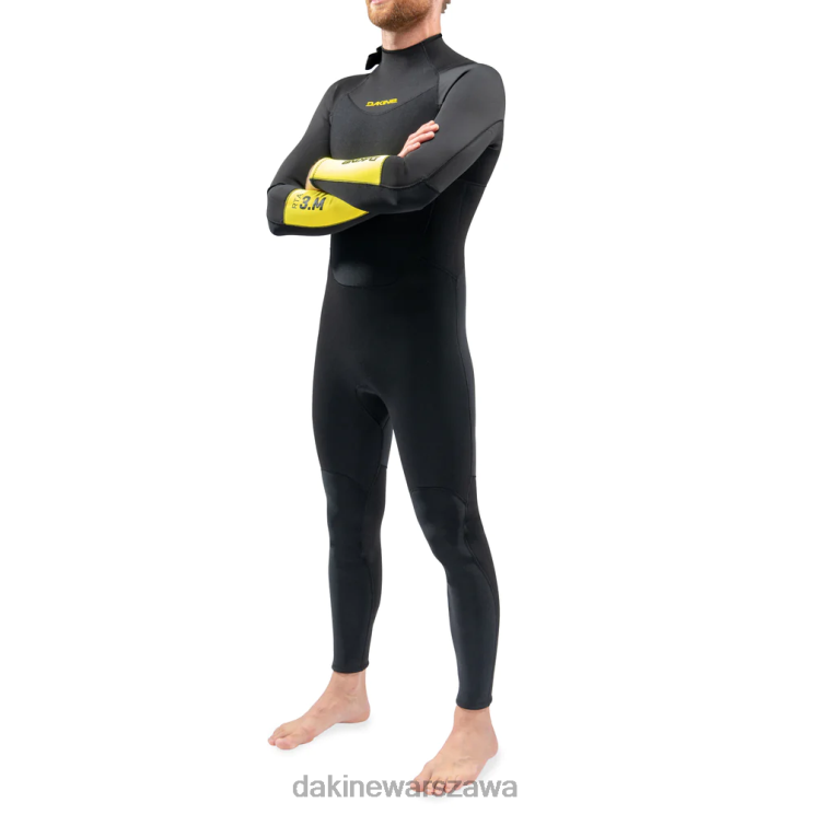 Dakine mężczyźni Pełny kombinezon z zamkiem błyskawicznym z tyłu 5/3 mm B0XJ2129 czarny odzież