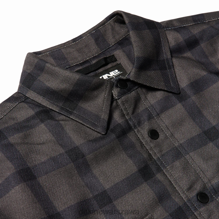 Dakine mężczyźni Flanela izolowana od ładowarki B0XJ261 szara krata odzież