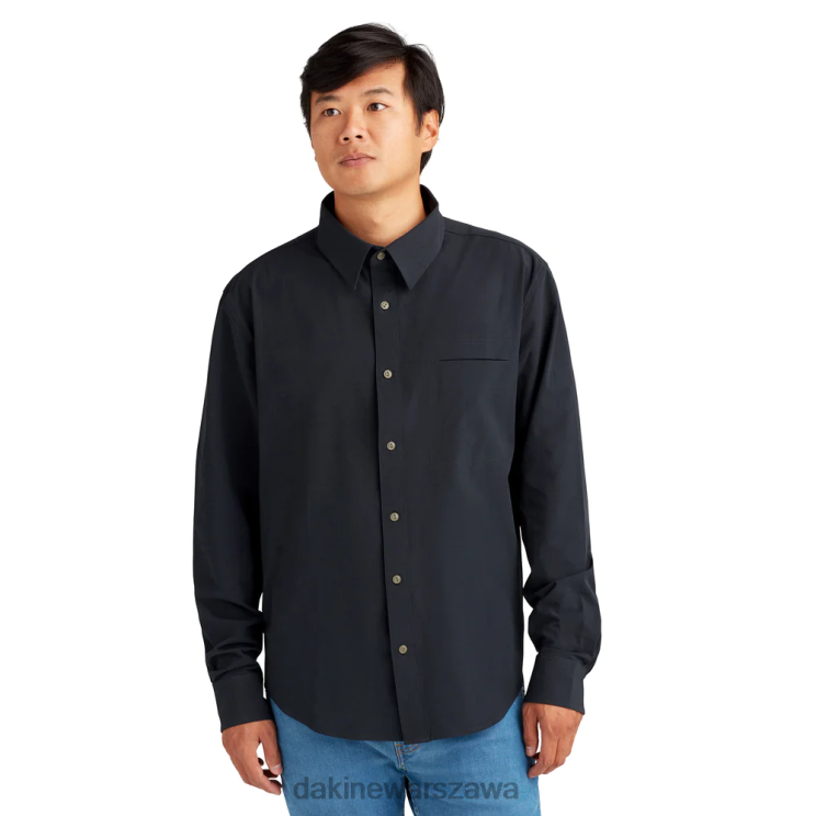 Dakine mężczyźni Zawietrzna koszula z długim rękawem, zapinana na guziki B0XJ265 czarny odzież