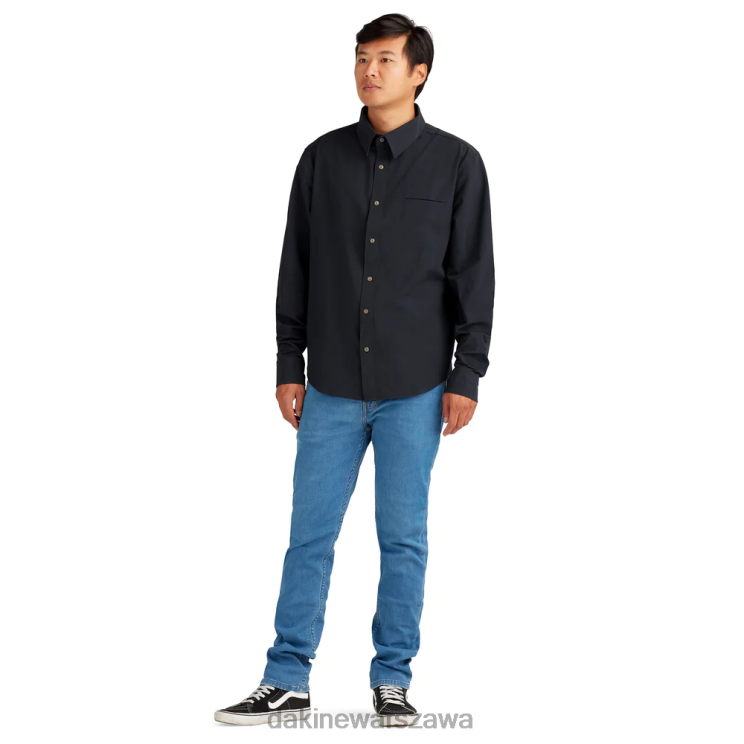 Dakine mężczyźni Zawietrzna koszula z długim rękawem, zapinana na guziki B0XJ265 czarny odzież