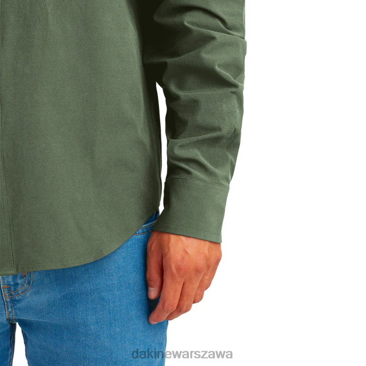 Dakine mężczyźni Zawietrzna koszula z długim rękawem, zapinana na guziki B0XJ266 torf zielony odzież