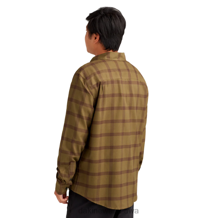 Dakine mężczyźni koszula flanelowa z ładowarką B0XJ257 obozowa brązowa krata odzież