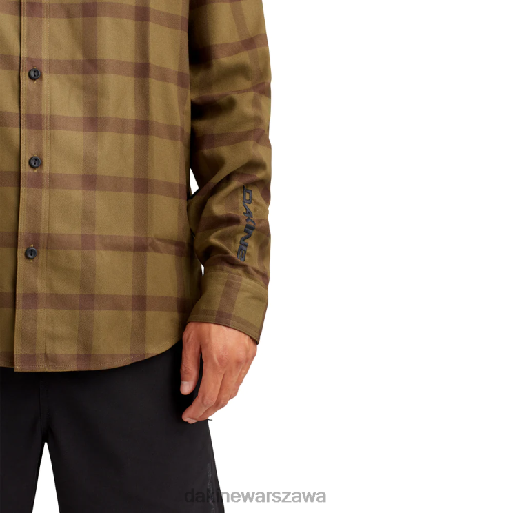Dakine mężczyźni koszula flanelowa z ładowarką B0XJ257 obozowa brązowa krata odzież