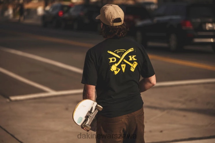 Dakine mężczyźni koszulka topór do szlifowania B0XJ2192 czarny odzież