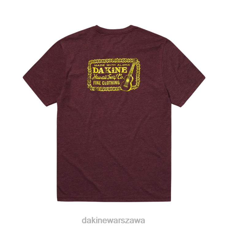 Dakine mężczyźni koszulka z ukulele B0XJ2194 bordowy wrzos odzież