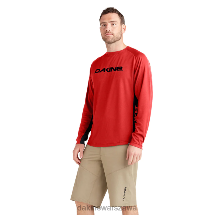 Dakine mężczyźni Koszulka rowerowa z długim rękawem Thrillium B0XJ2151 bezpieczna czerwień odzież