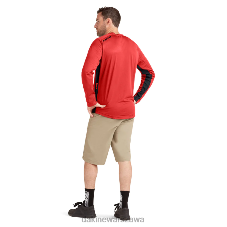 Dakine mężczyźni Koszulka rowerowa z długim rękawem Thrillium B0XJ2151 bezpieczna czerwień odzież