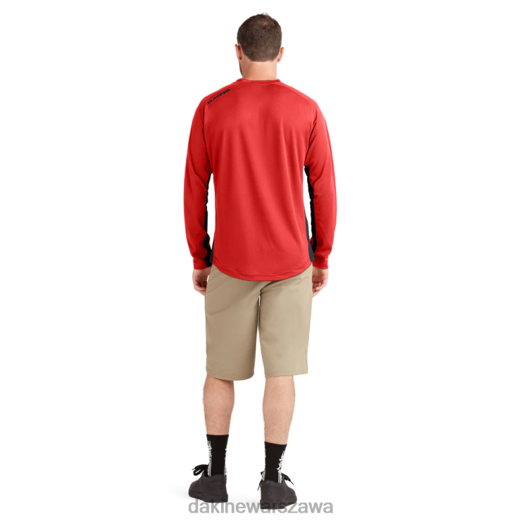 Dakine mężczyźni Koszulka rowerowa z długim rękawem Thrillium B0XJ2151 bezpieczna czerwień odzież