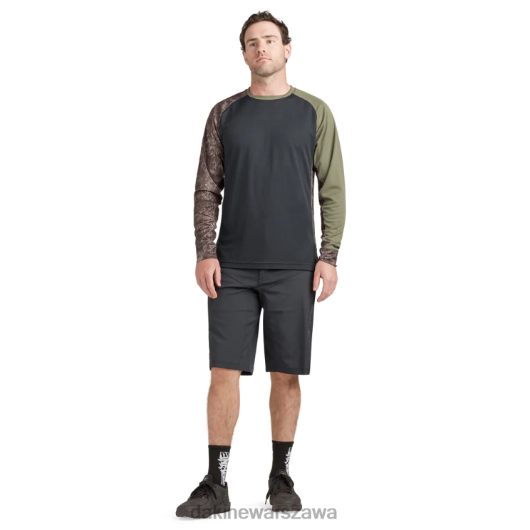 Dakine mężczyźni Koszulka rowerowa z długim rękawem Thrillium B0XJ2154 czarny/zielony canopee i nadruk hasher odzież