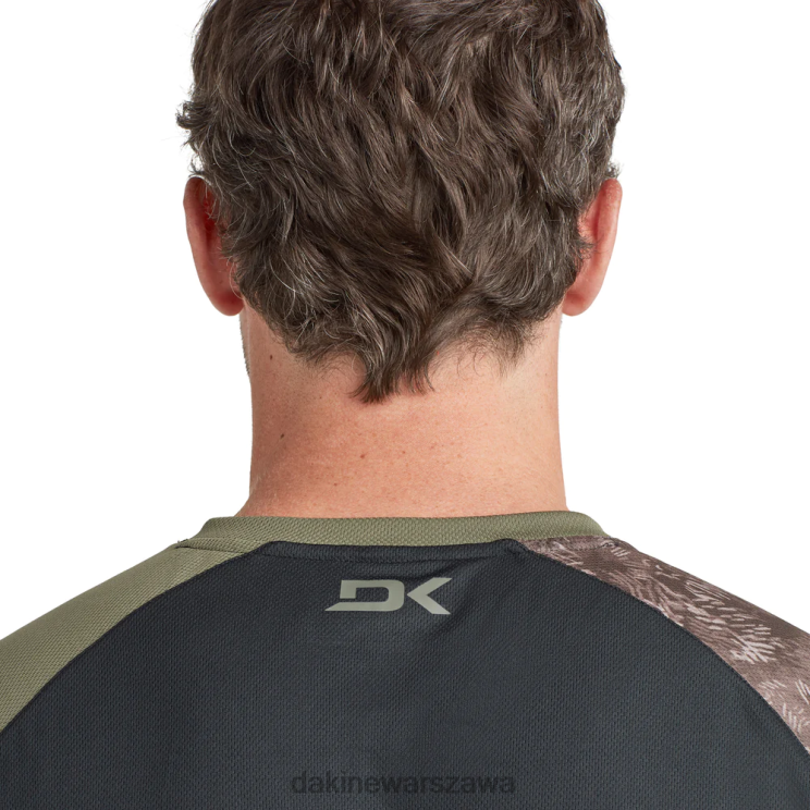 Dakine mężczyźni Koszulka rowerowa z długim rękawem Thrillium B0XJ2154 czarny/zielony canopee i nadruk hasher odzież
