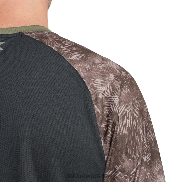 Dakine mężczyźni Koszulka rowerowa z długim rękawem Thrillium B0XJ2154 czarny/zielony canopee i nadruk hasher odzież