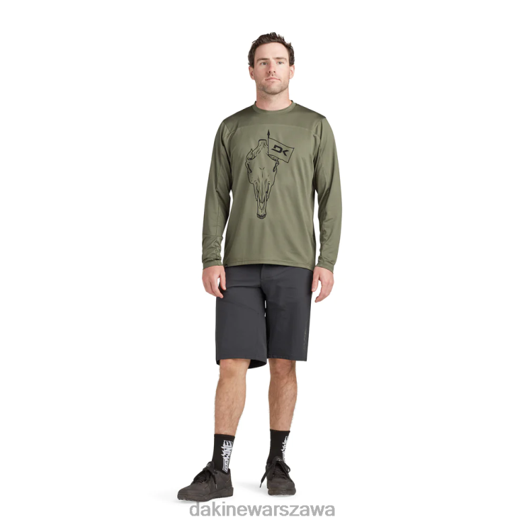Dakine mężczyźni Koszulka rowerowa z długim rękawem syncline B0XJ2139 zielony baldachim odzież