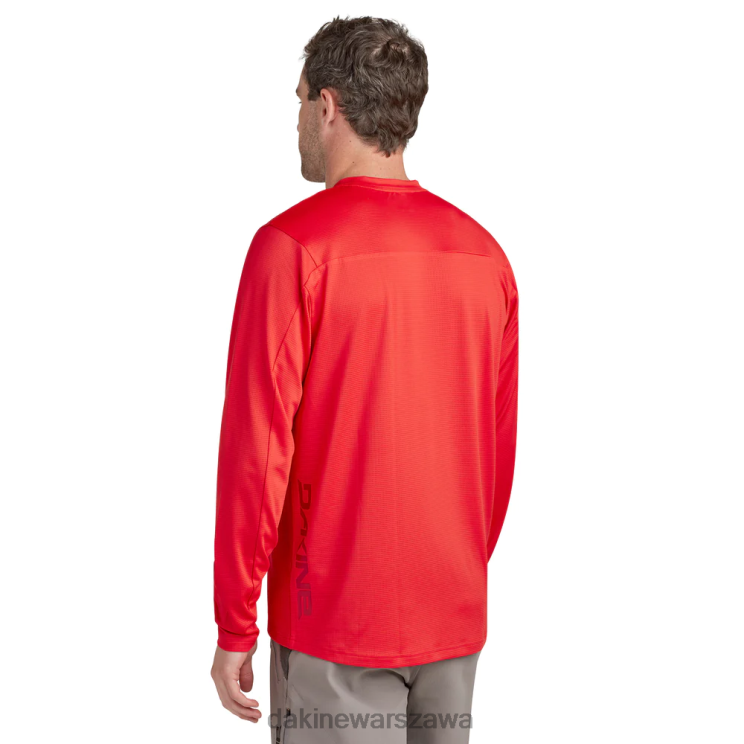 Dakine mężczyźni Koszulka rowerowa z długim rękawem syncline B0XJ2140 rozrywająca czerwień odzież