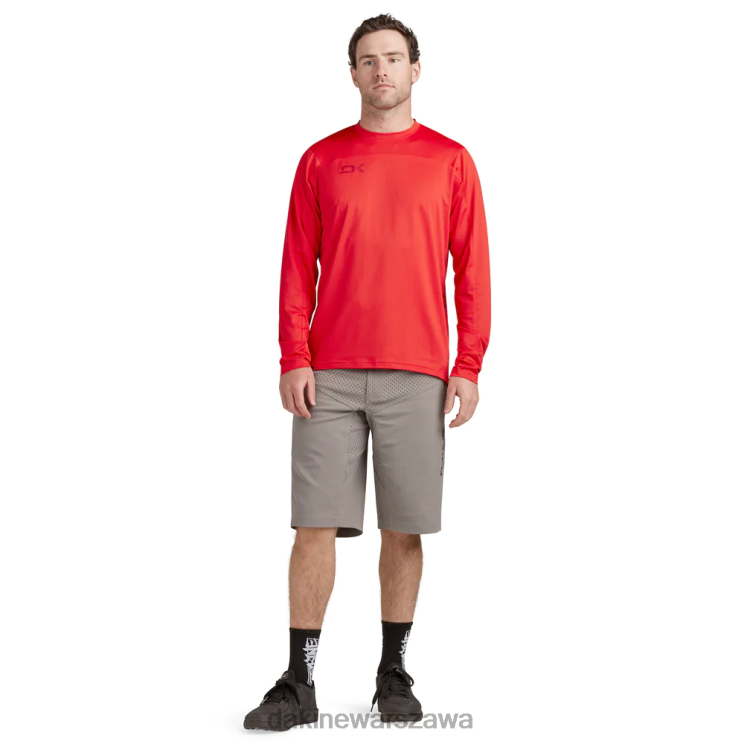 Dakine mężczyźni Koszulka rowerowa z długim rękawem syncline B0XJ2140 rozrywająca czerwień odzież