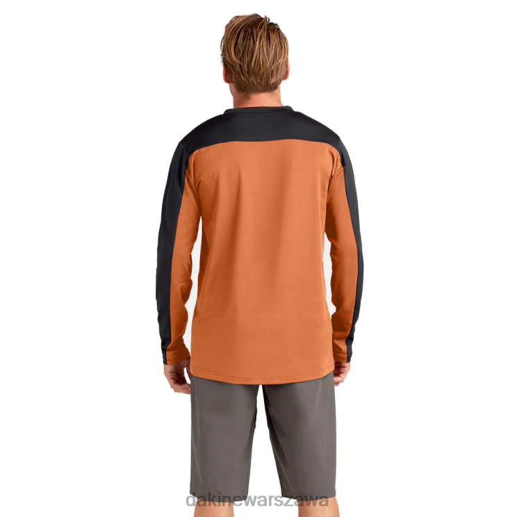 Dakine mężczyźni Koszulka rowerowa z długim rękawem syncline B0XJ2146 papaja, pomarańcza, wilk z kłosów odzież