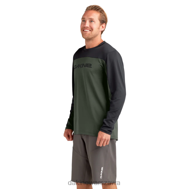 Dakine mężczyźni Koszulka rowerowa z długim rękawem syncline B0XJ2147 torf zielony odzież