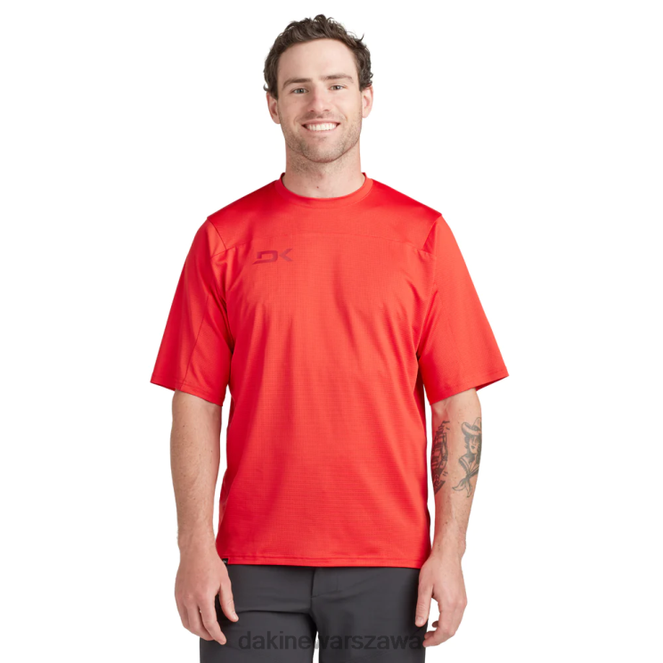 Dakine mężczyźni Koszulka rowerowa z krótkim rękawem syncline B0XJ2133 rozrywająca czerwień odzież