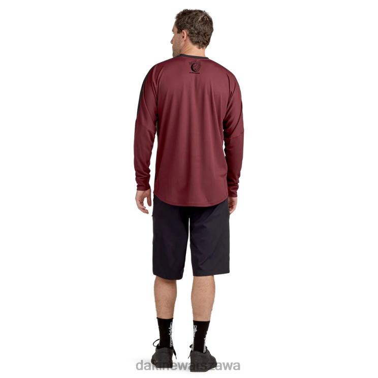 Dakine mężczyźni koszulka z długim rękawem Darkside B0XJ2158 bordowe lądowanie odzież