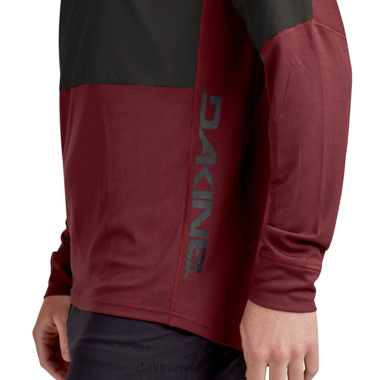 Dakine mężczyźni koszulka z długim rękawem Darkside B0XJ2158 bordowe lądowanie odzież