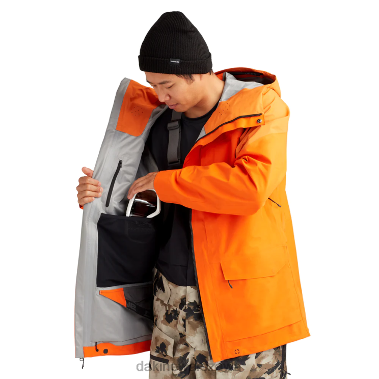 Dakine mężczyźni Kurtka Stoker Gore-Tex 3L B0XJ21 płomienna pomarańcza odzież