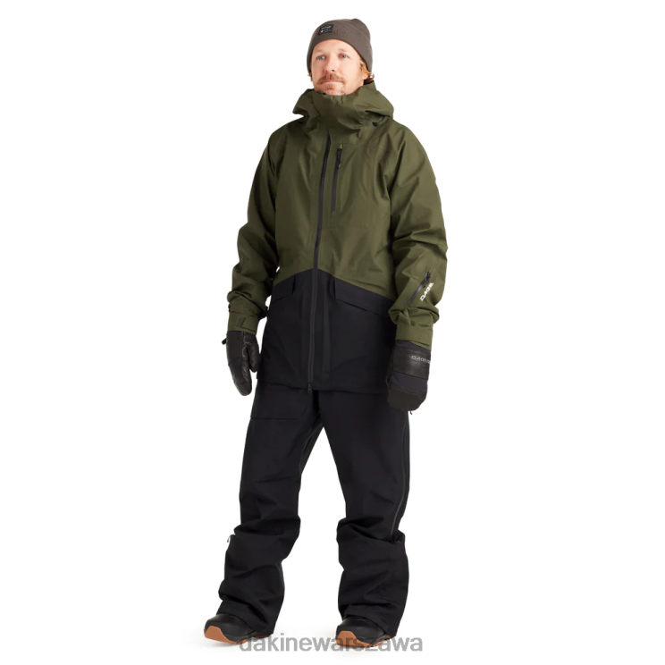 Dakine mężczyźni Kurtka Stoker Gore-Tex 3L B0XJ24 torf zielony odzież